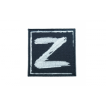 Шеврон Z черный вышивка